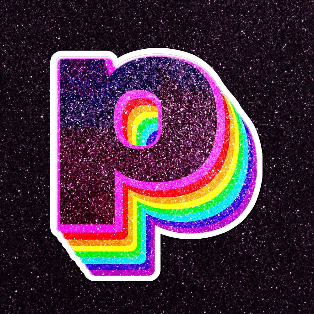 Alphabet p psd 3d vintage | Free PSD - rawpixel