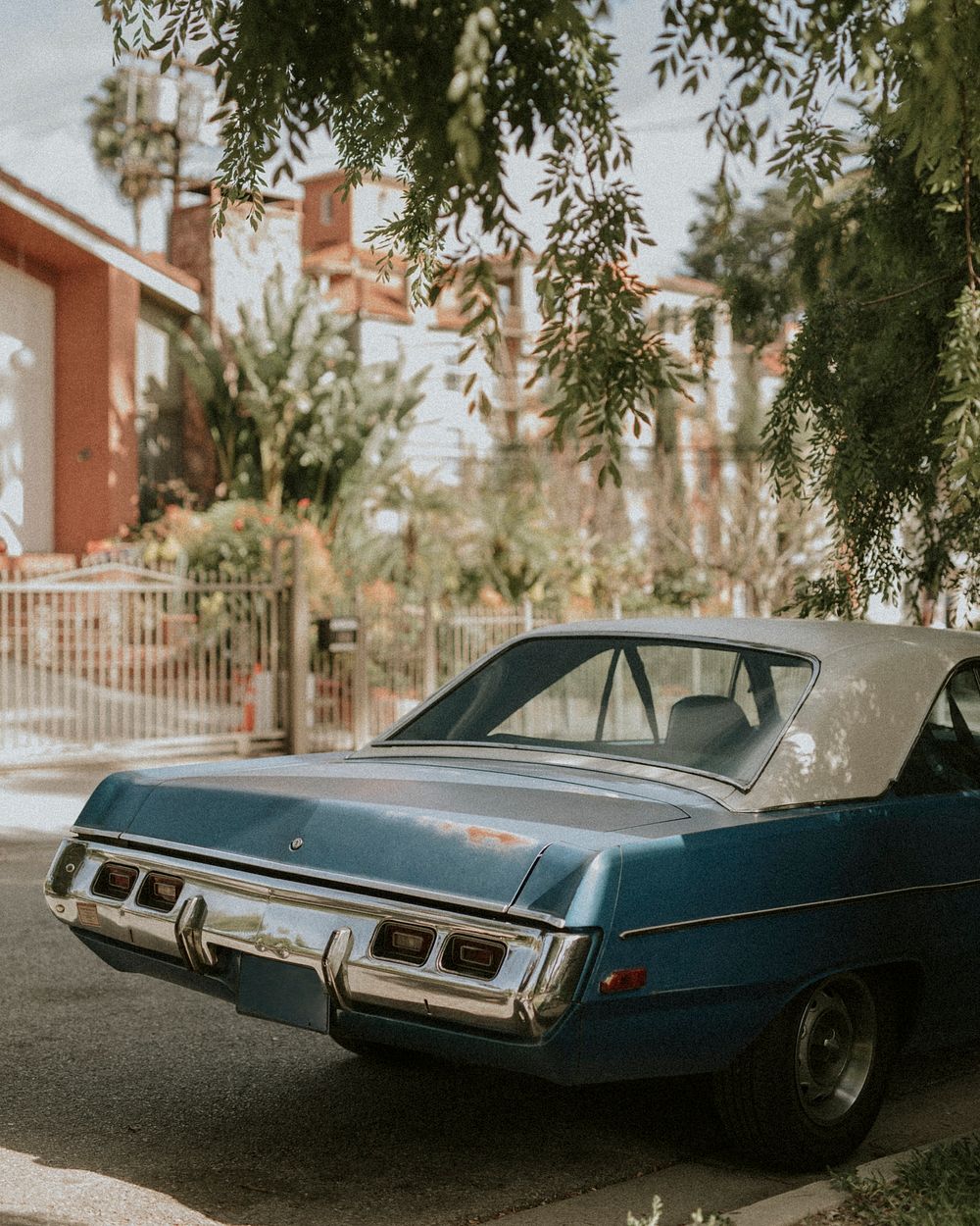 Old classic car parked by the road | Free Photo - rawpixel