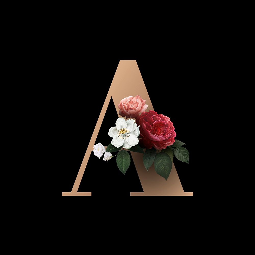 Classic And Elegant Floral Alphabet | Premium Vector - Rawpixel