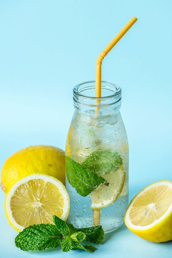 Lemon mint infused water recipe Free Photo rawpixel