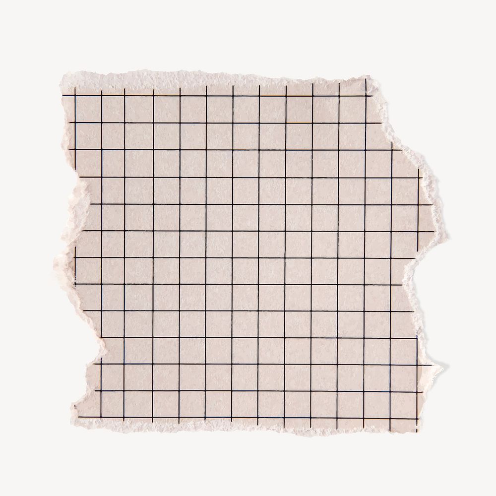 Pink torn grid paper note, | Premium Vector - rawpixel