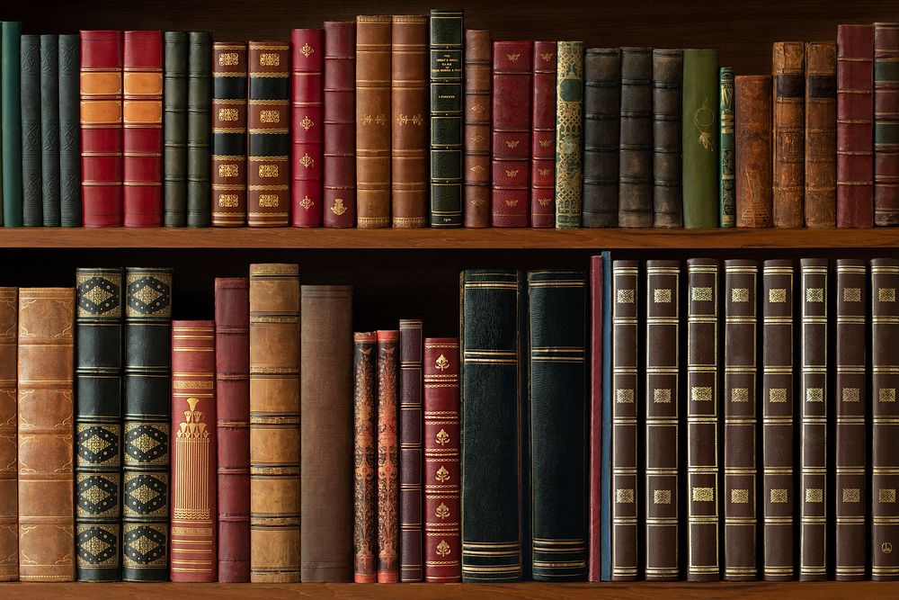 Antique Book Library Collection, Vintage 