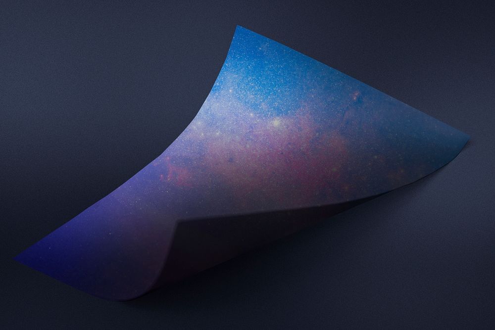 Curled black chart paper mockup Premium PSD rawpixel