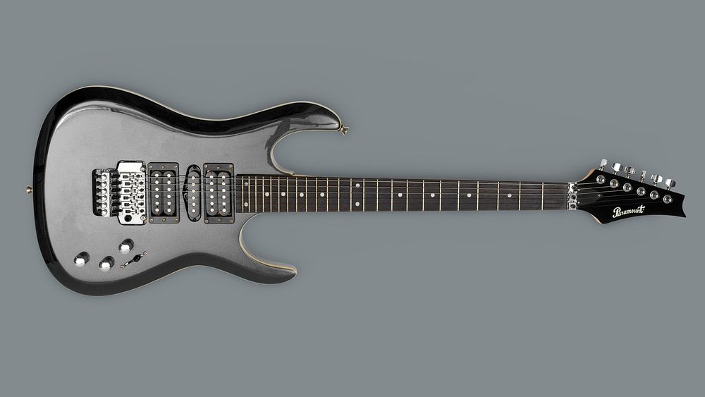 Black Paramount electric guitar, JANUARY | Premium PSD - rawpixel