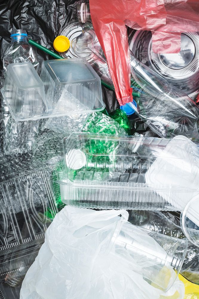 Plastic containers cleaned before recycling Free Photo rawpixel