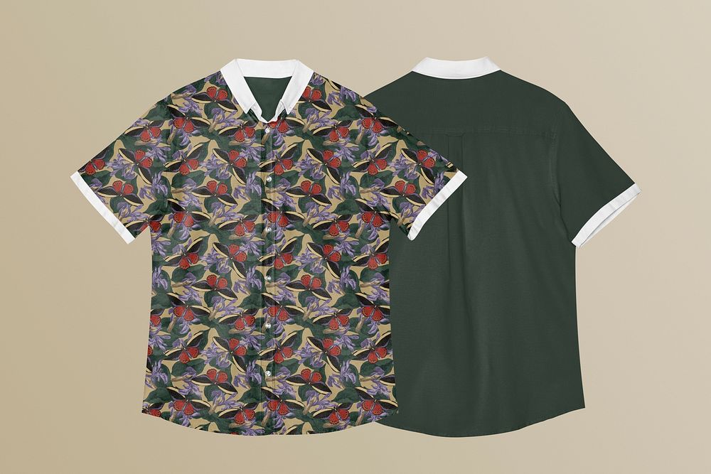258+ Hawaiian Shirt Mockup Psd