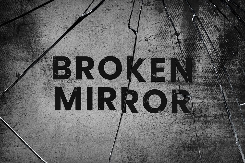 Background PSD with broken mirror | Premium PSD Add-on - rawpixel