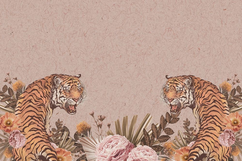 Wild tiger background psd, aesthetic | Premium PSD - rawpixel