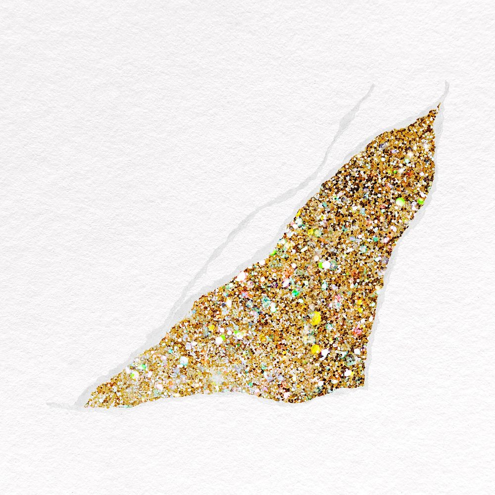 Glitter gold ripped paper design Premium Photo rawpixel
