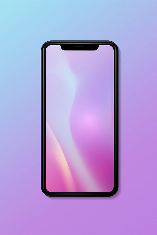 Blank smartphone screen mockup design Premium PSD Mockup rawpixel