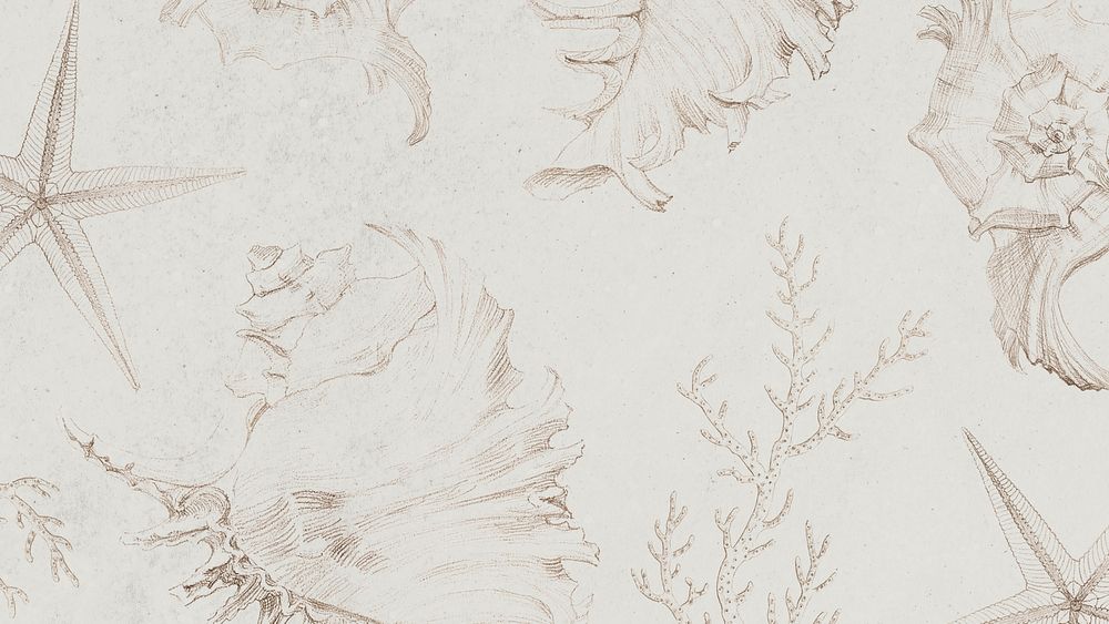 Golden coral starfish background design | Premium PSD - rawpixel