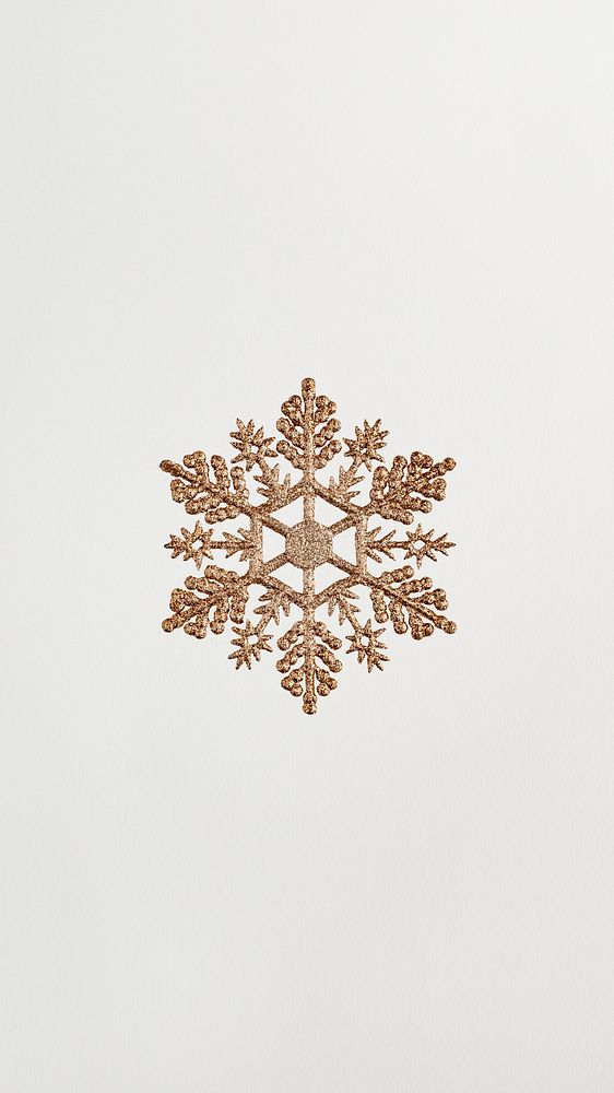Copper snowflake mobile phone wallpaper | Premium Photo - rawpixel