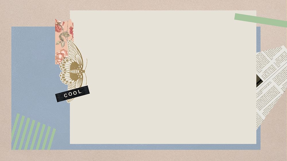 Vintage pastel collage style banner | Premium PSD - rawpixel