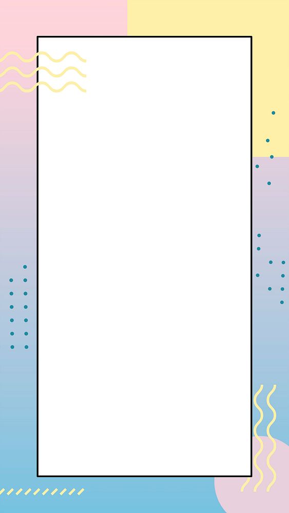 Pastel Memphis Facebook story background | Premium Vector - rawpixel