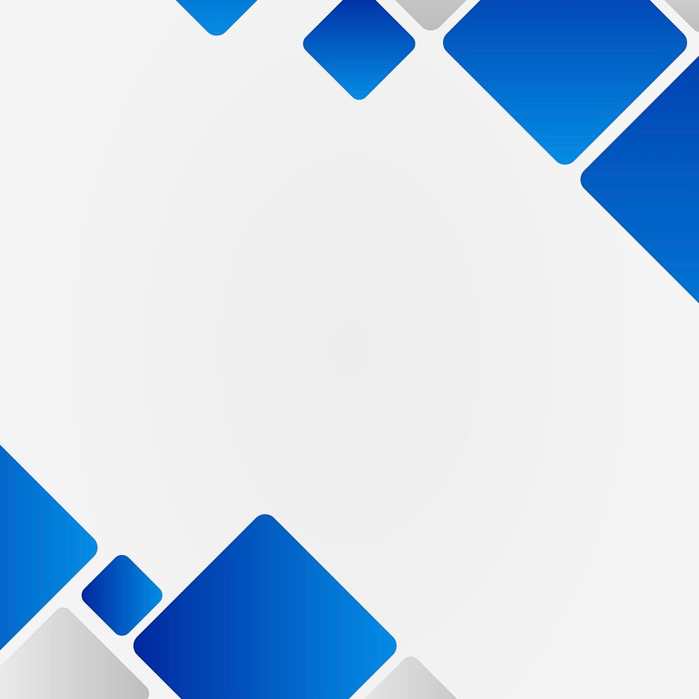 Blue geometric frame vector | Free Vector - rawpixel