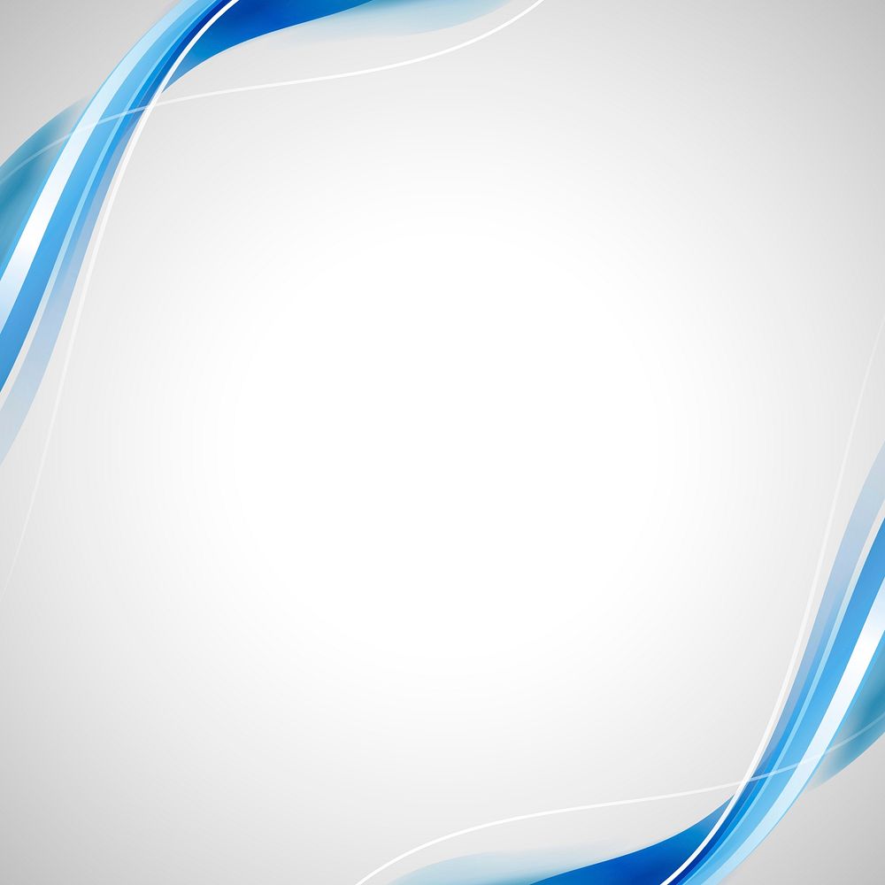 Blue curve frame template vector | Free Vector - rawpixel