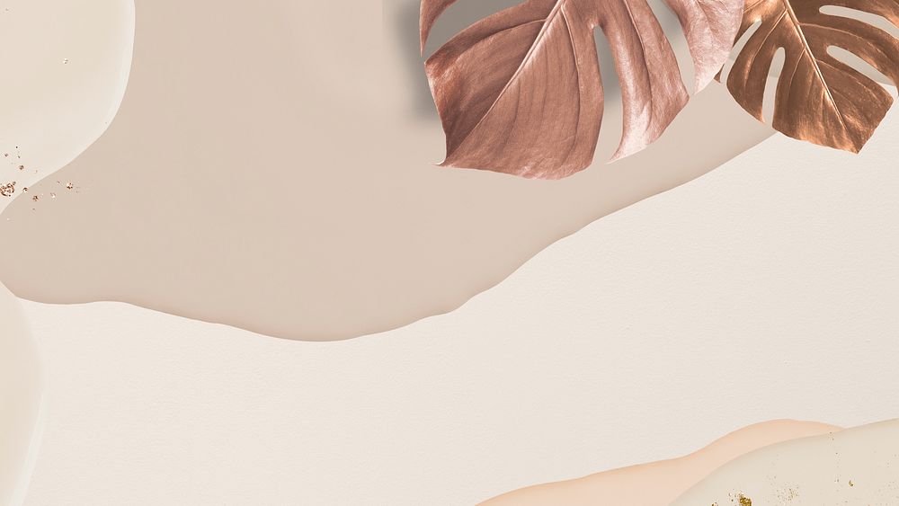 Copper leaf desktop wallpaper, earth Premium Photo rawpixel