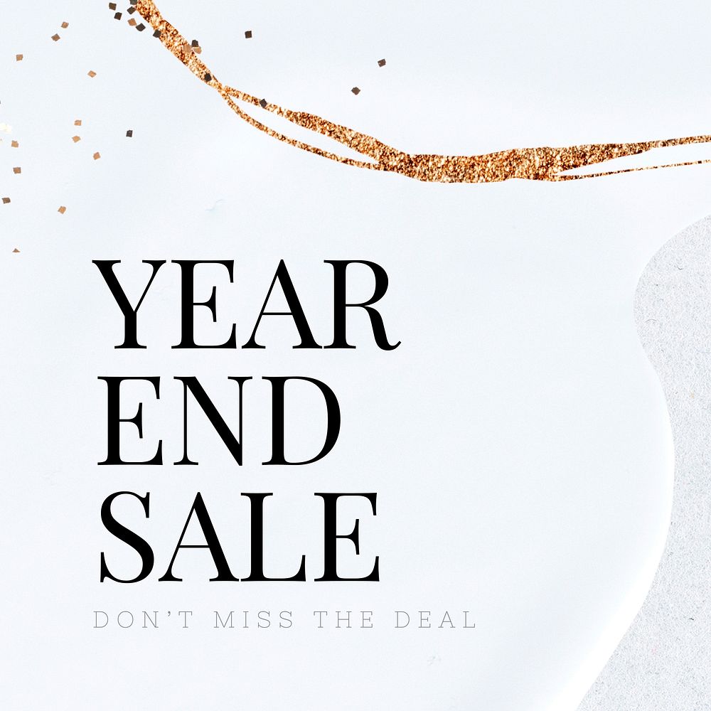 Year end sale template vector | Free Vector Template - rawpixel