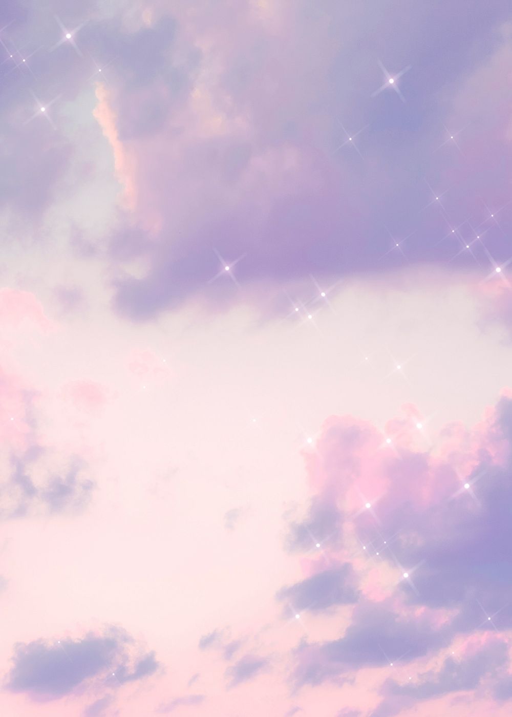 Sparkle cloud pastel purple background | Premium Photo - rawpixel
