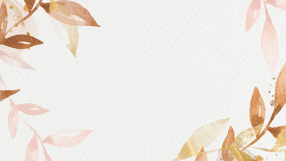 Watercolor leaf border psd celebration | Premium PSD - rawpixel