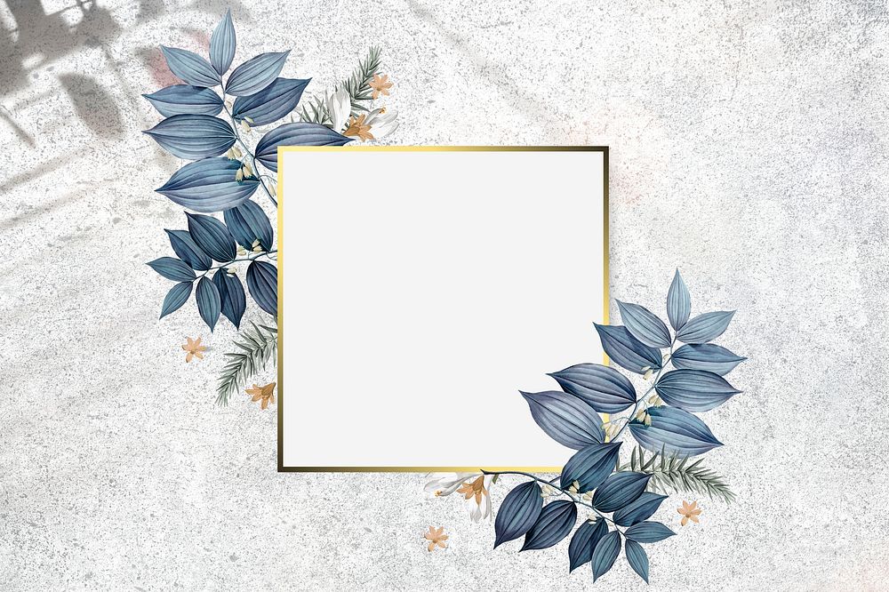 Luxurious floral wedding frame illustration | Premium PSD - rawpixel