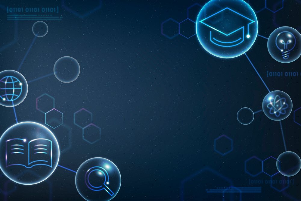 Geometric science education background psd Premium PSD rawpixel
