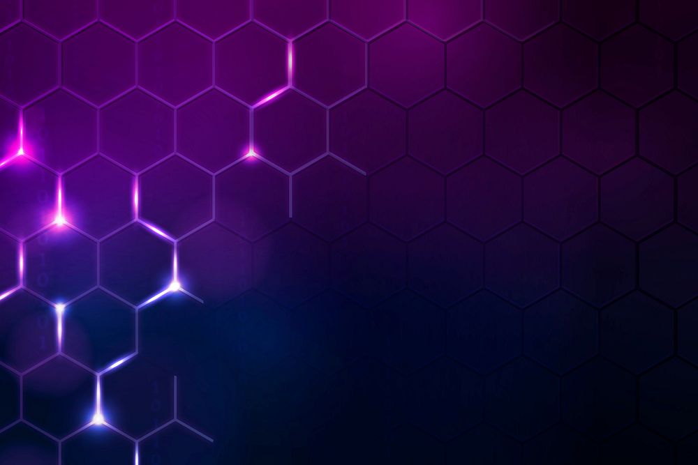 Digital technology background vector with hexagon | Premium Vector ...