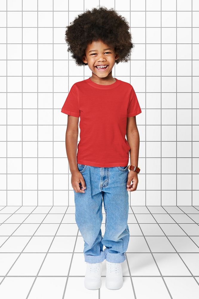 Black boy wearing tshirt with pants Premium Photo rawpixel