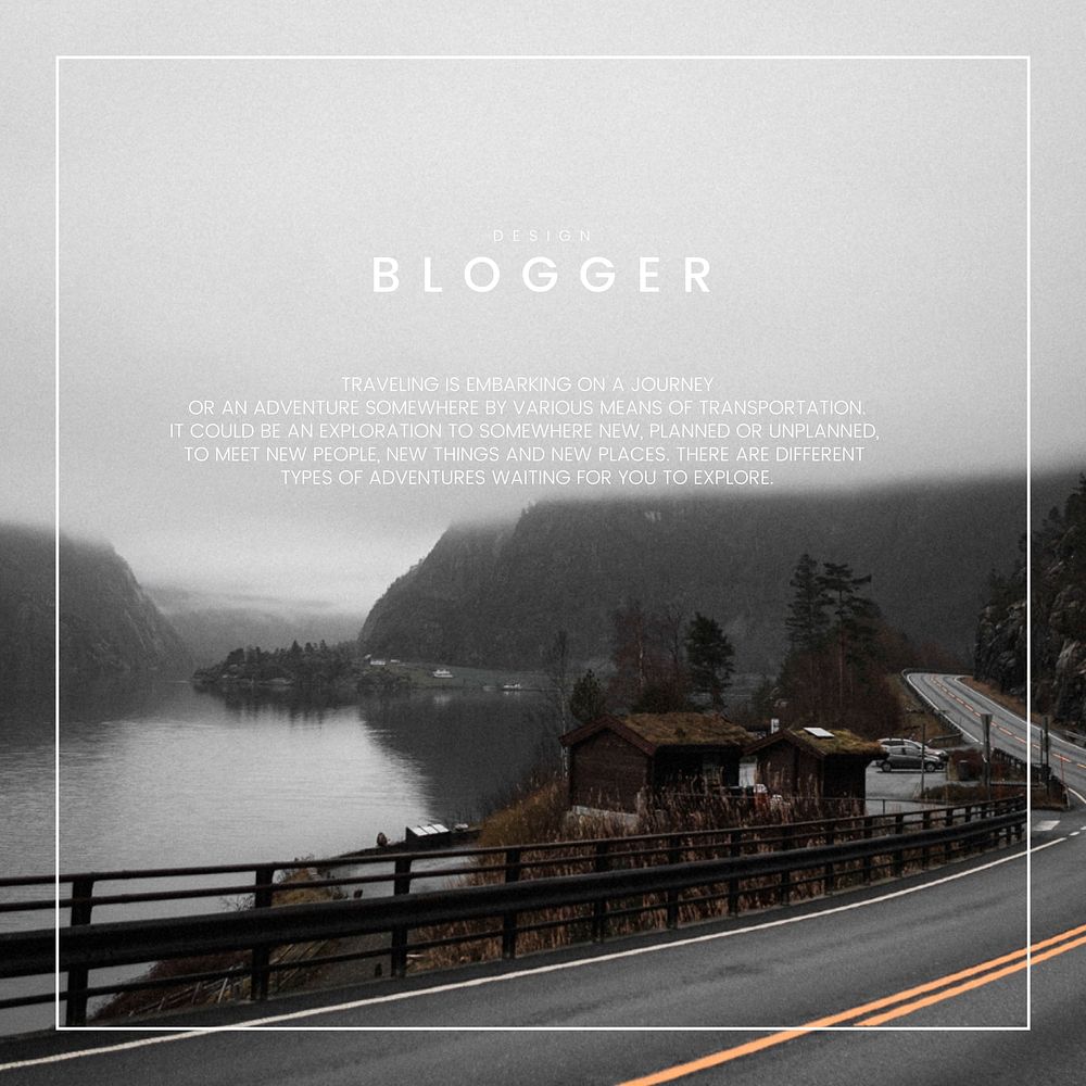 Blog welcome page template design | Free Vector Template - rawpixel
