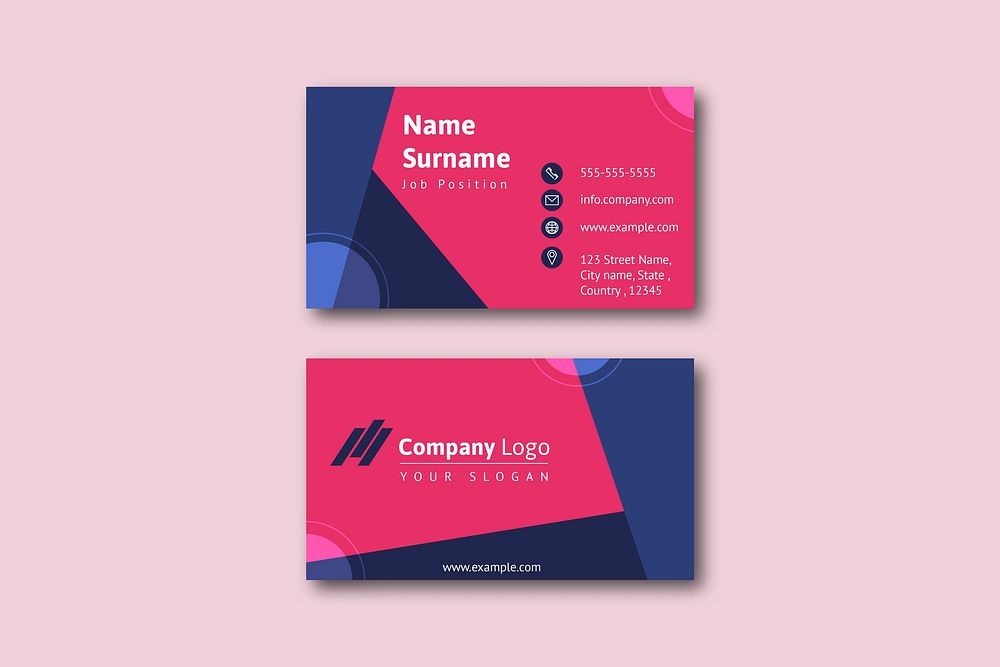 Business card template front and | Free Vector - rawpixel