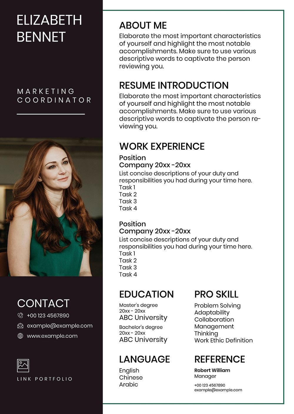 Classy resume editable template psd | Premium PSD Template - rawpixel