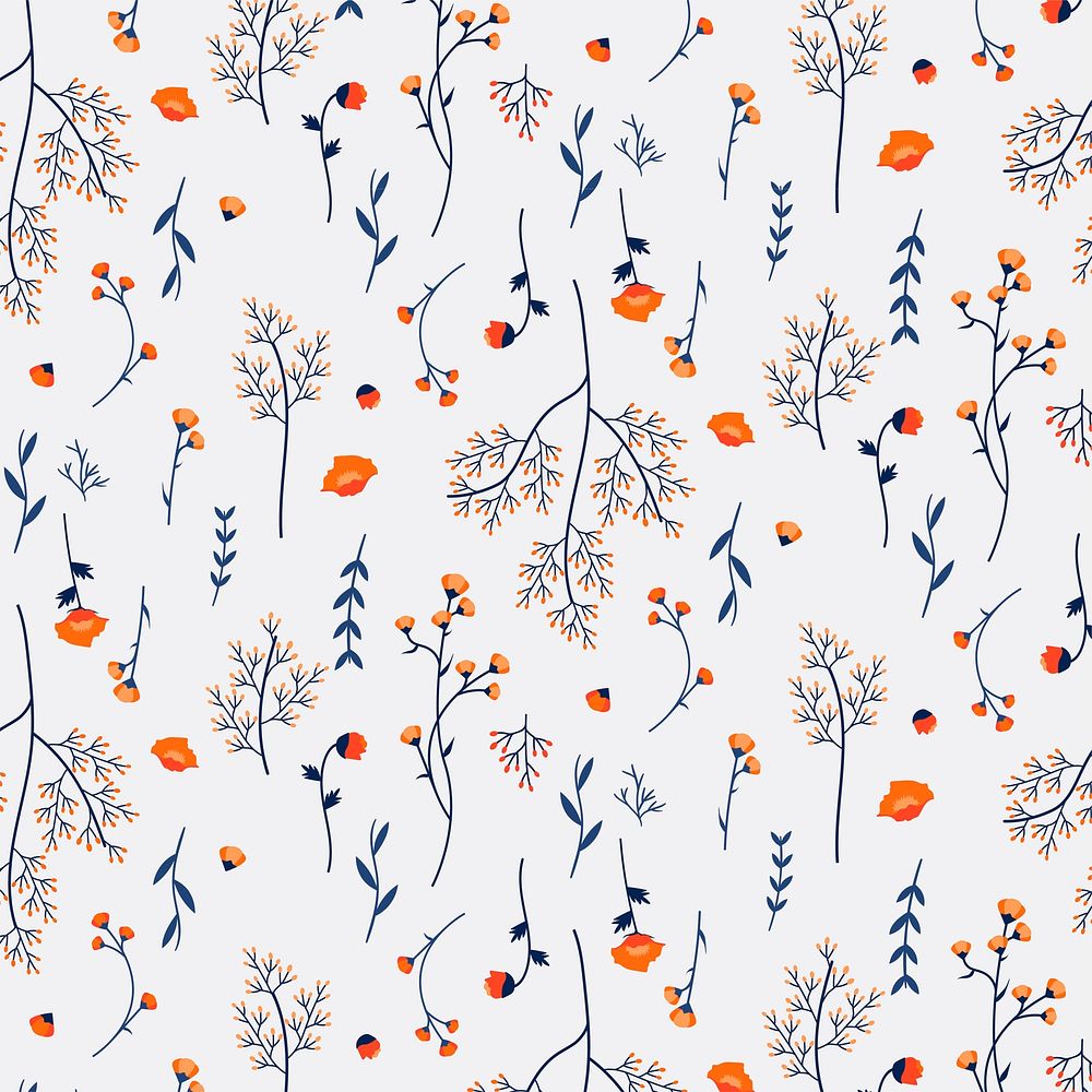Wild flower seamless pattern vector Premium Vector rawpixel