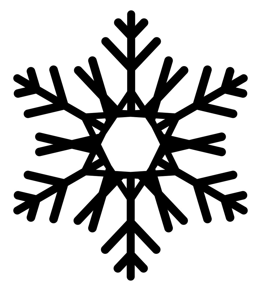 Illustration of snowflake icon | Free Vector - rawpixel