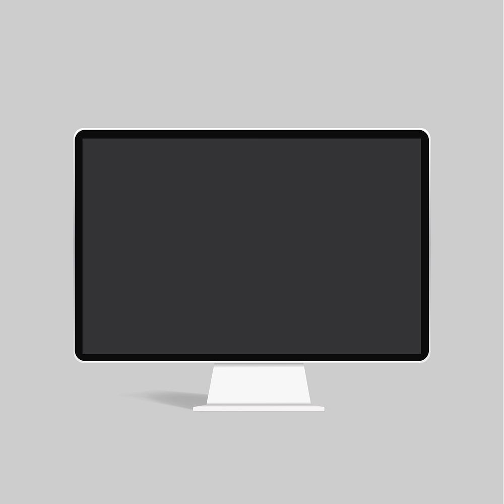 Vector of computer monitor icon Free Vector rawpixel