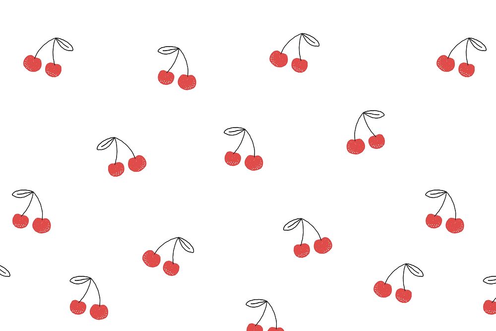 Cherry background desktop wallpaper, cute | Premium Vector - rawpixel