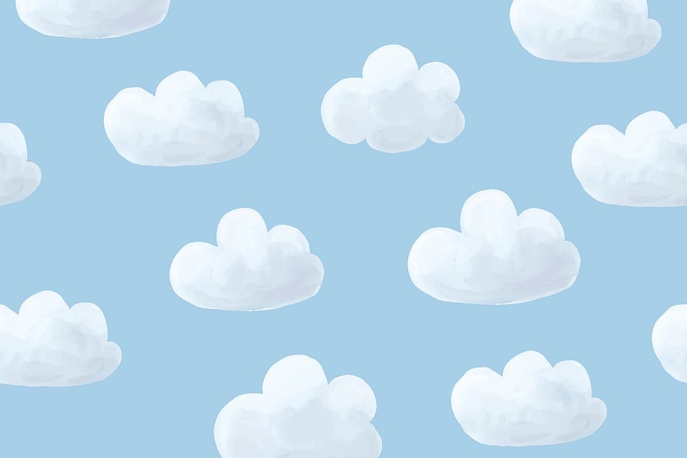 Cloud Background Vector Cute Desktop Wallpaper