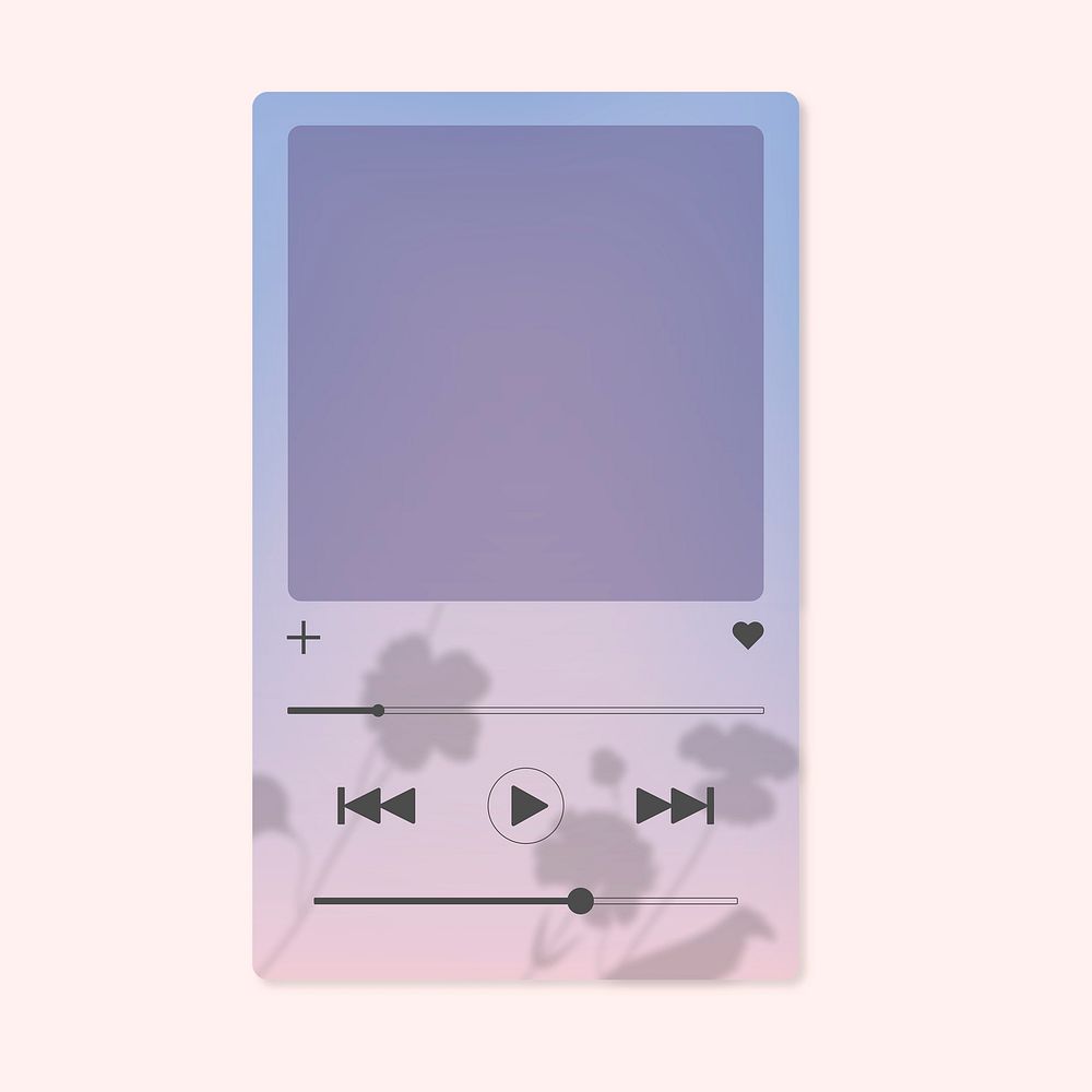 Pastel music player screen frame, | Free Photo - rawpixel