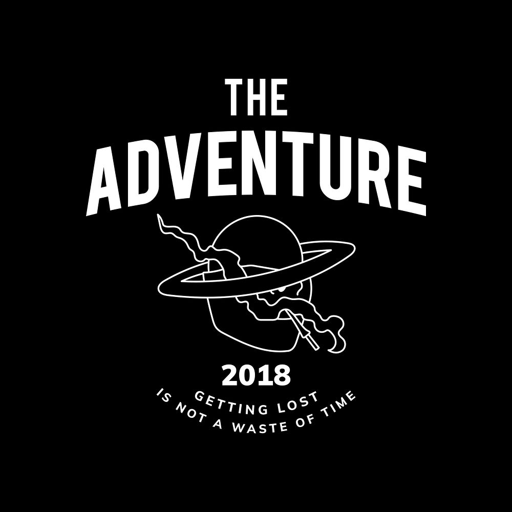 Vintage the adventure text design | Premium Vector - rawpixel