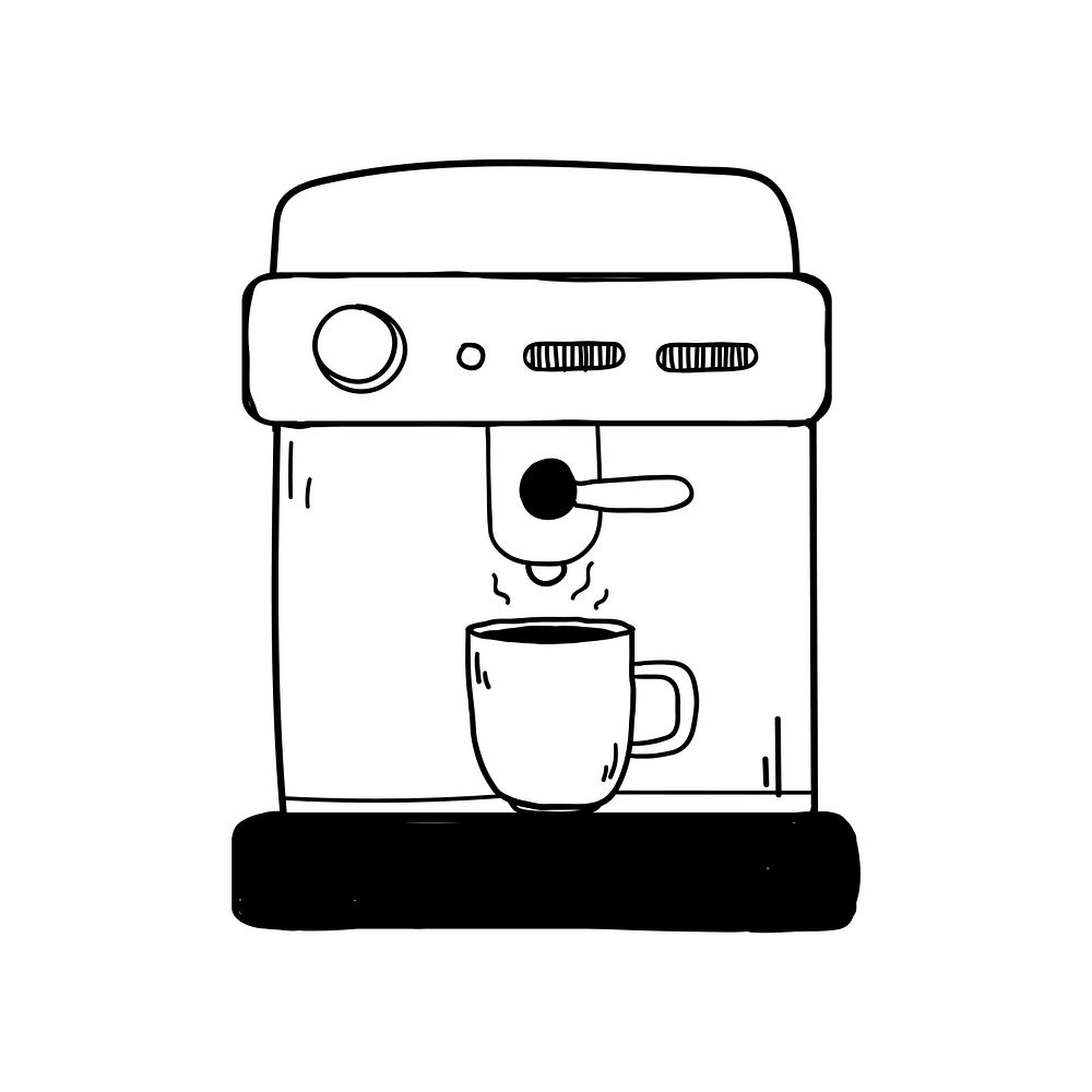 Espresso machine coffee shop icon Free Vector rawpixel