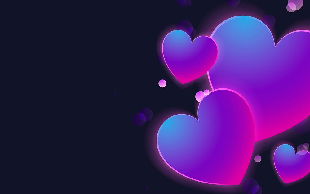 Pastel hearts background design vector | Free Vector - rawpixel