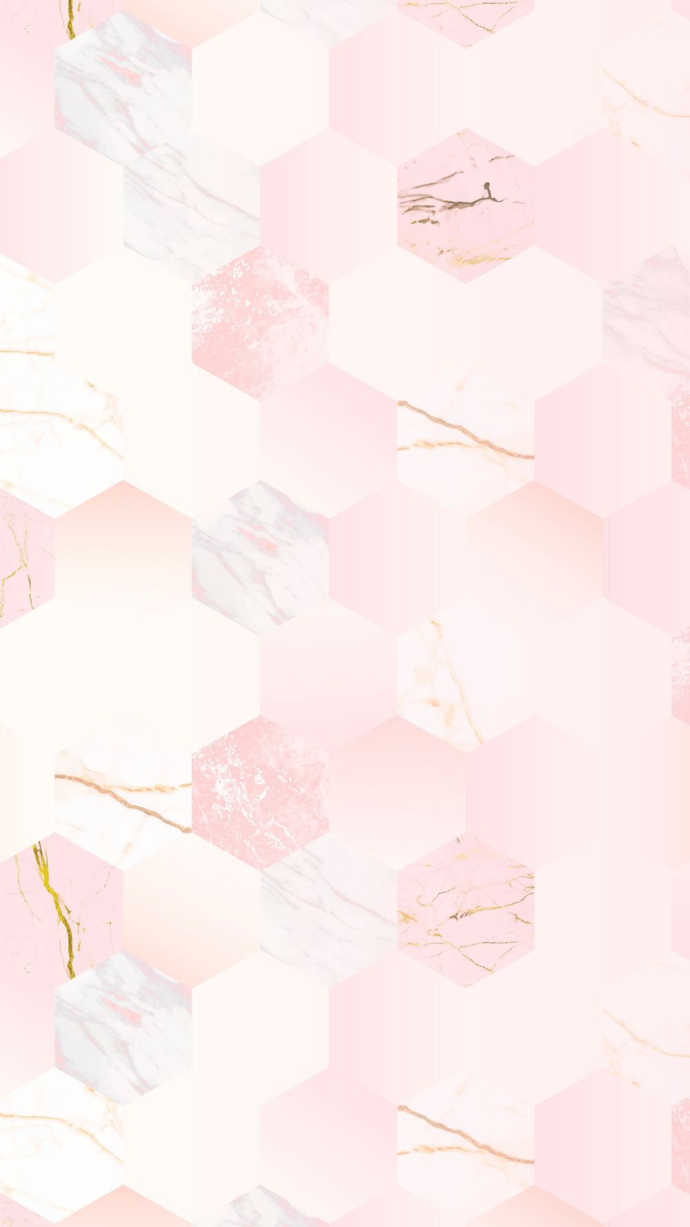 Pink feminine hexagon geometric background | Premium Vector - rawpixel