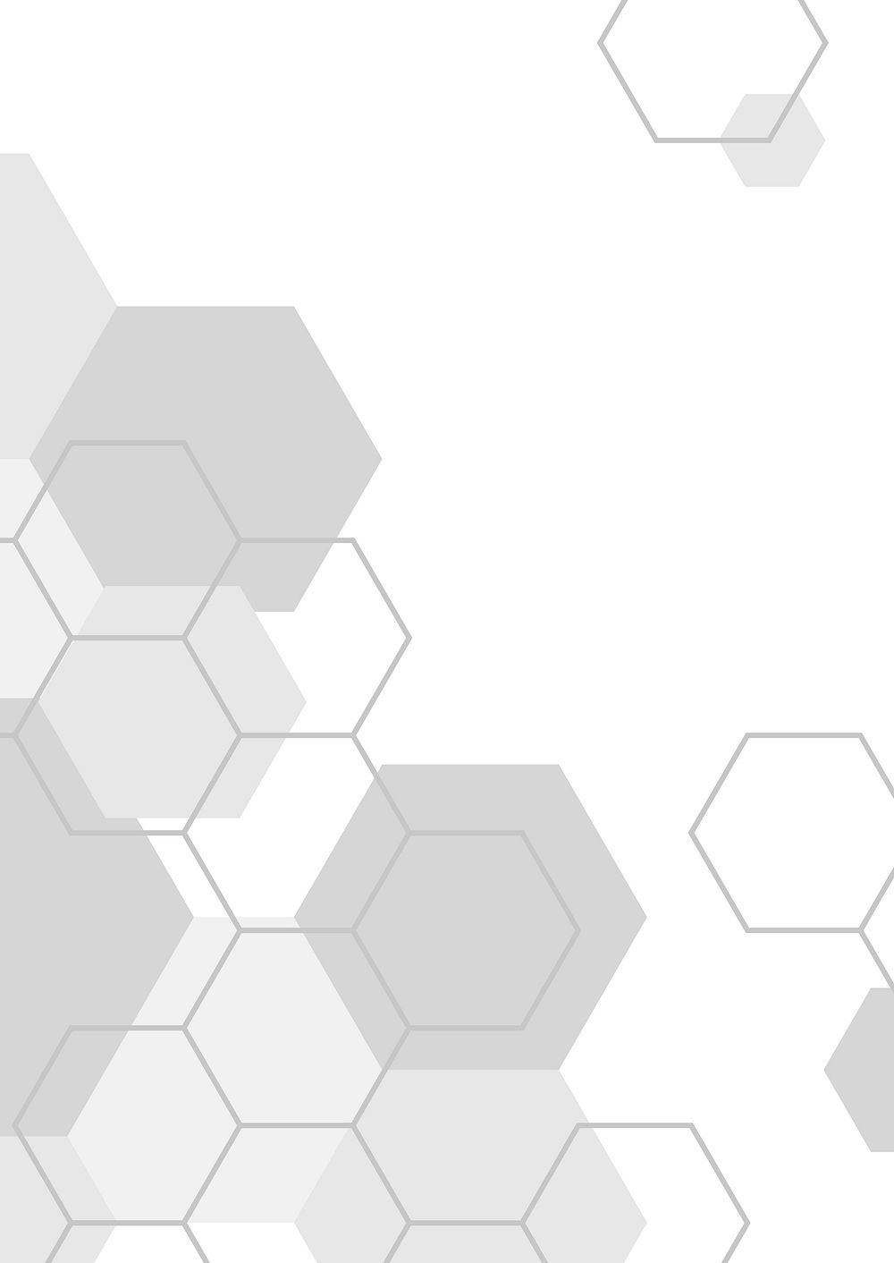 Gray hexagon geometric pattern poster | Premium Vector - rawpixel
