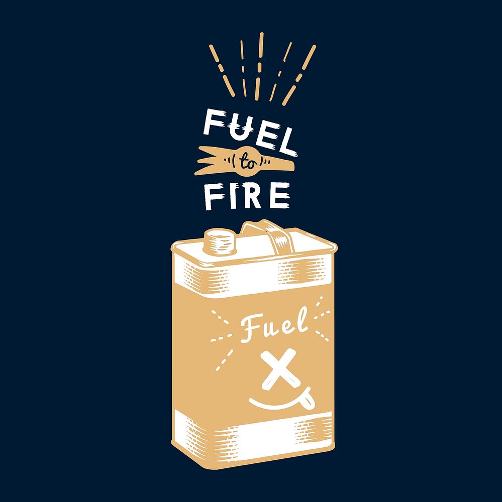 Fuel to fire canister vector Free Vector rawpixel