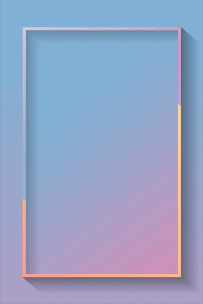 Blank rectangle colorful abstract frame | Premium Vector - rawpixel