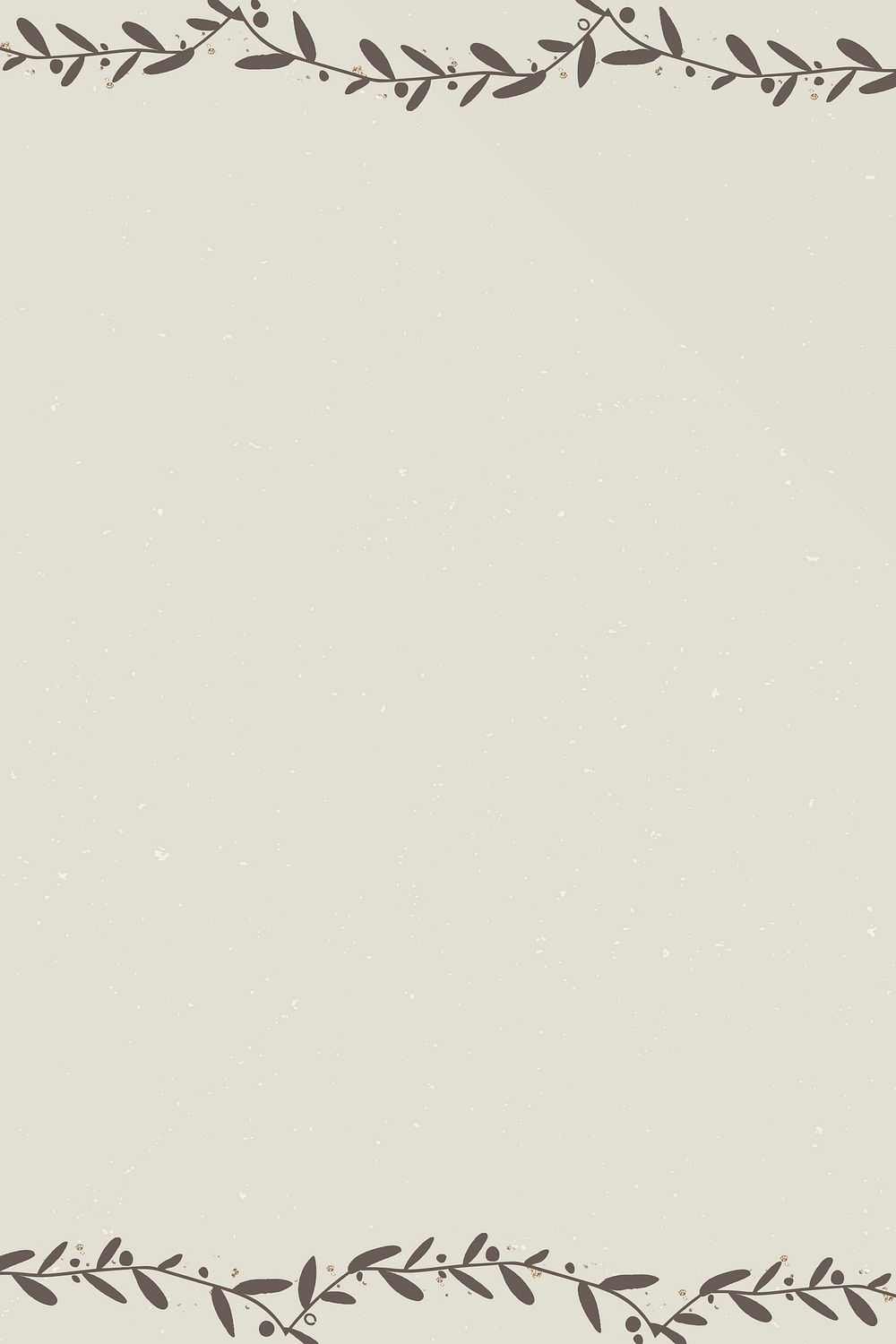 Branch border on beige background | Free Vector - rawpixel