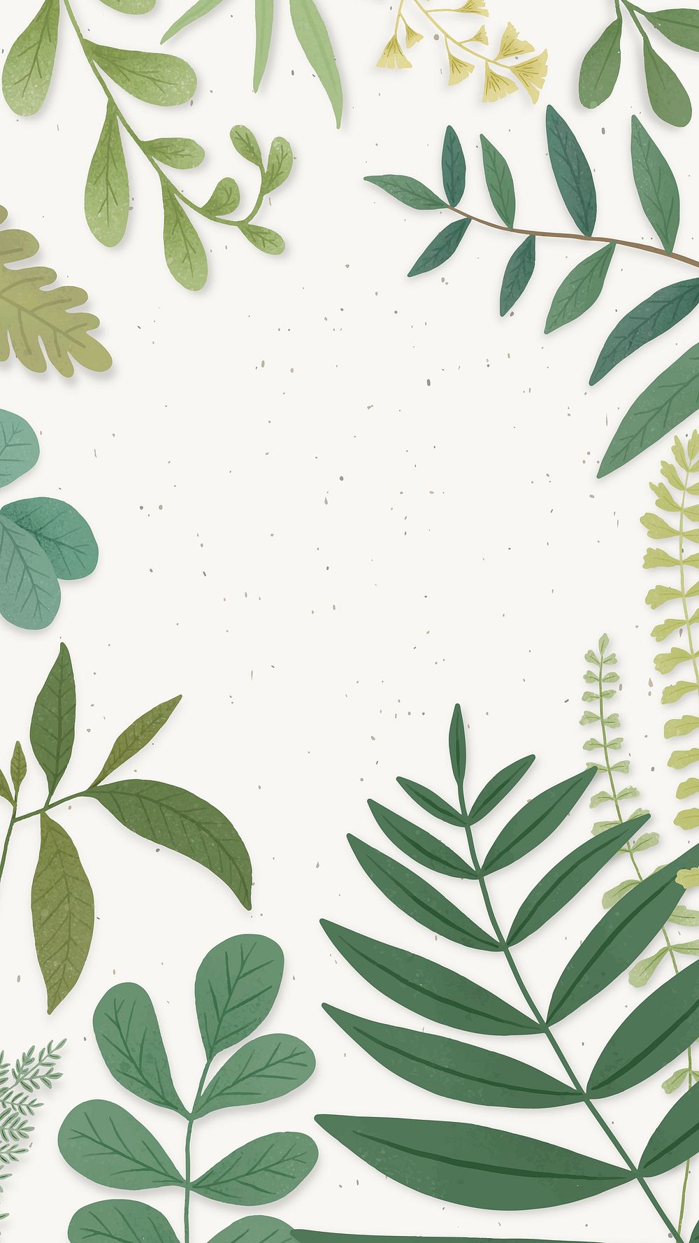 Botanical frame on a beige | Free Vector - rawpixel