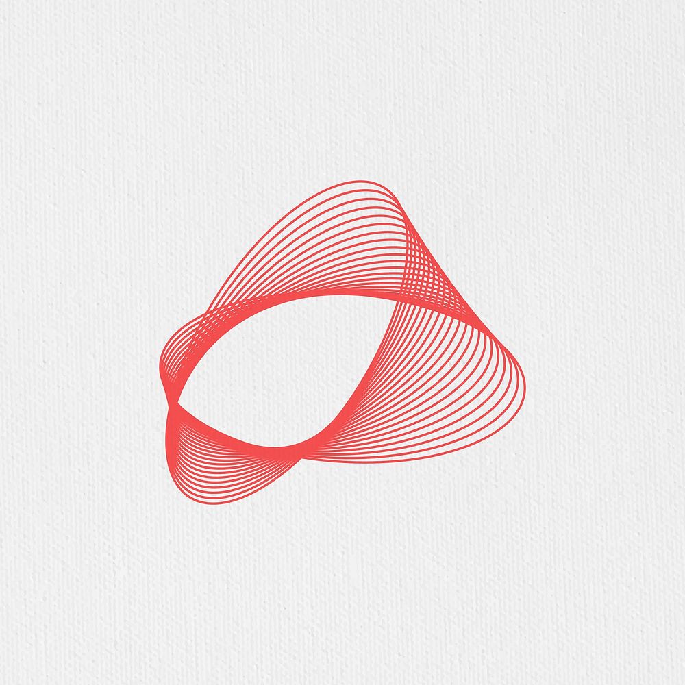 3D abstract red shape vector | Premium Vector - rawpixel