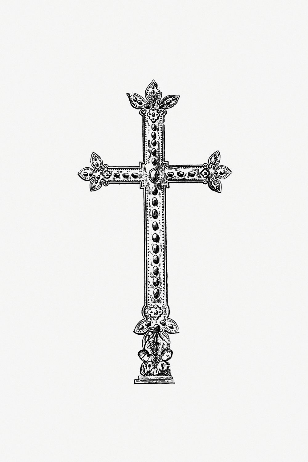 Cross from Les Chroniqueurs de | Free Photo Illustration - rawpixel
