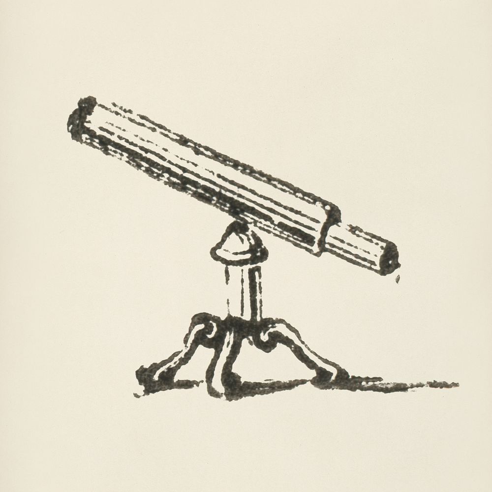 Telescope icon from L'ornement Polychrome Premium PSD Illustration