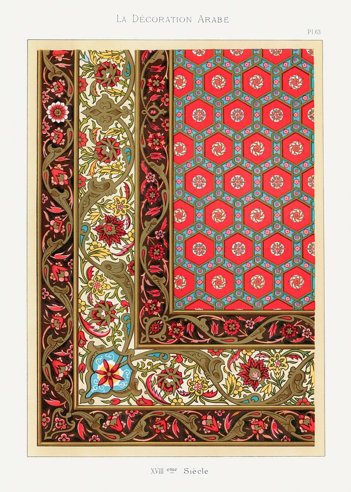 Emile Prisses d’Avennes pattern, plate | Free Photo - rawpixel